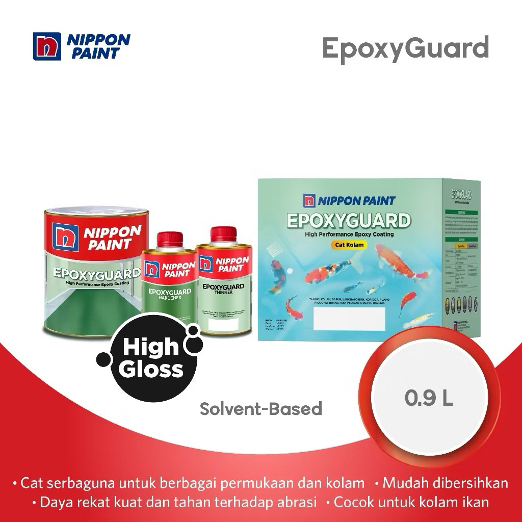 CAT LANTAI EPOXY GUARD NIPPON PAINT STOK WARNA TERLENGKAP