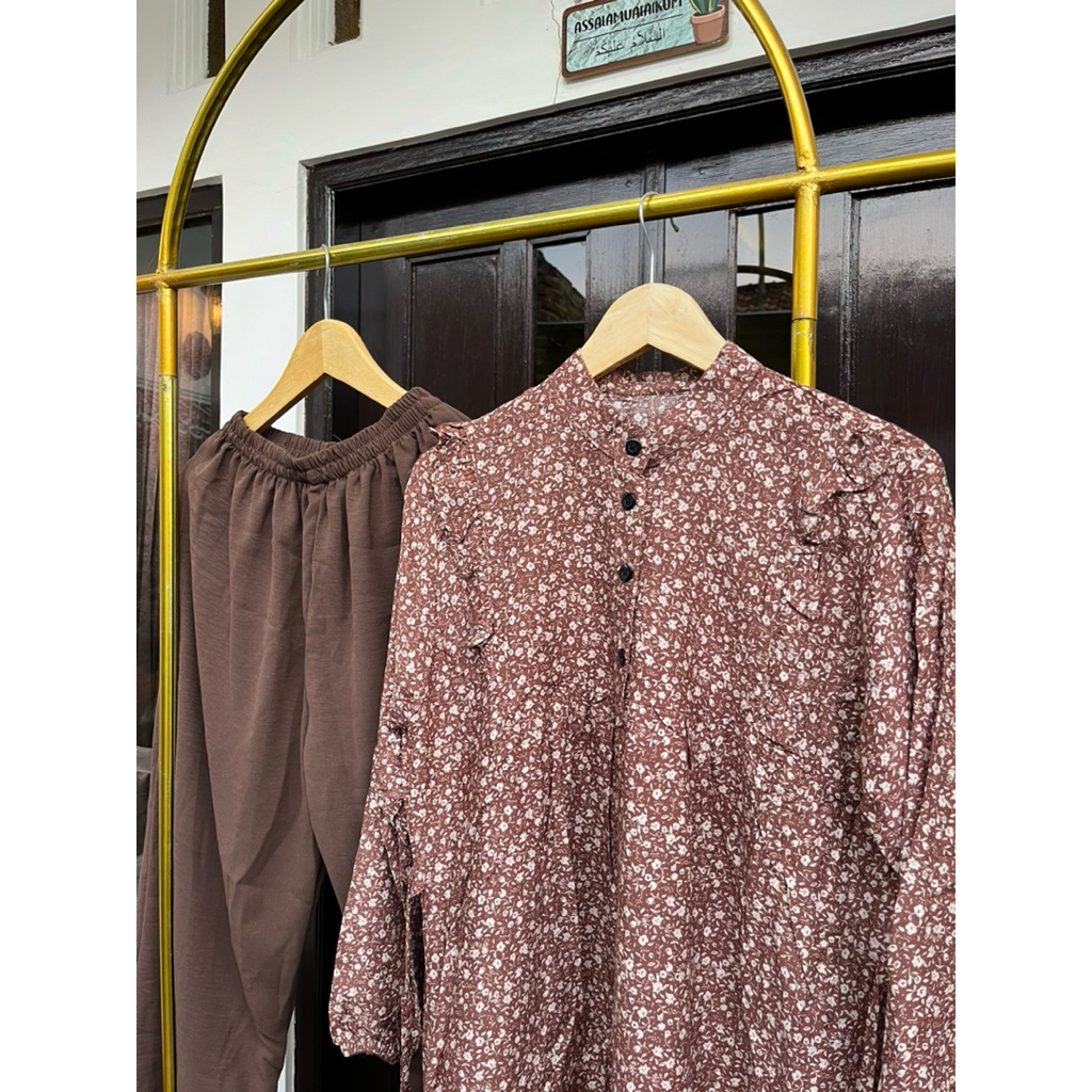 Setcel Terbaru Stelan M L Xl Xxl 1Set Pakean 2In1 2026 Secel Oneset Kondangan 1 Stel Cod Baju Celana