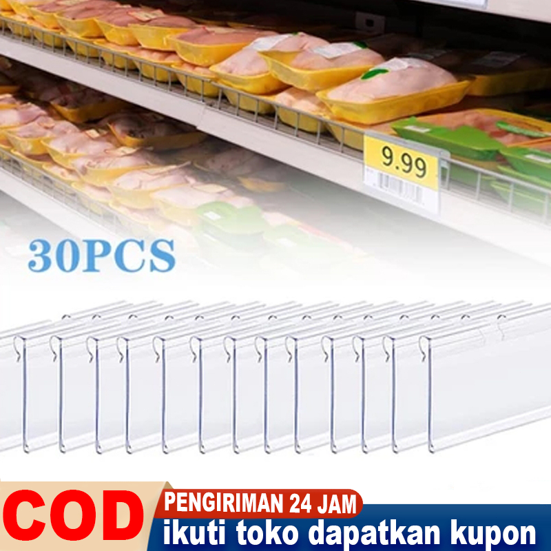 

[COD]30pcs Label Harga Mika Price Tag Holder PVC Price Tag Card - 30pcs 4×6 CM - NAME TAG / LABEL HARGA AKRILIK