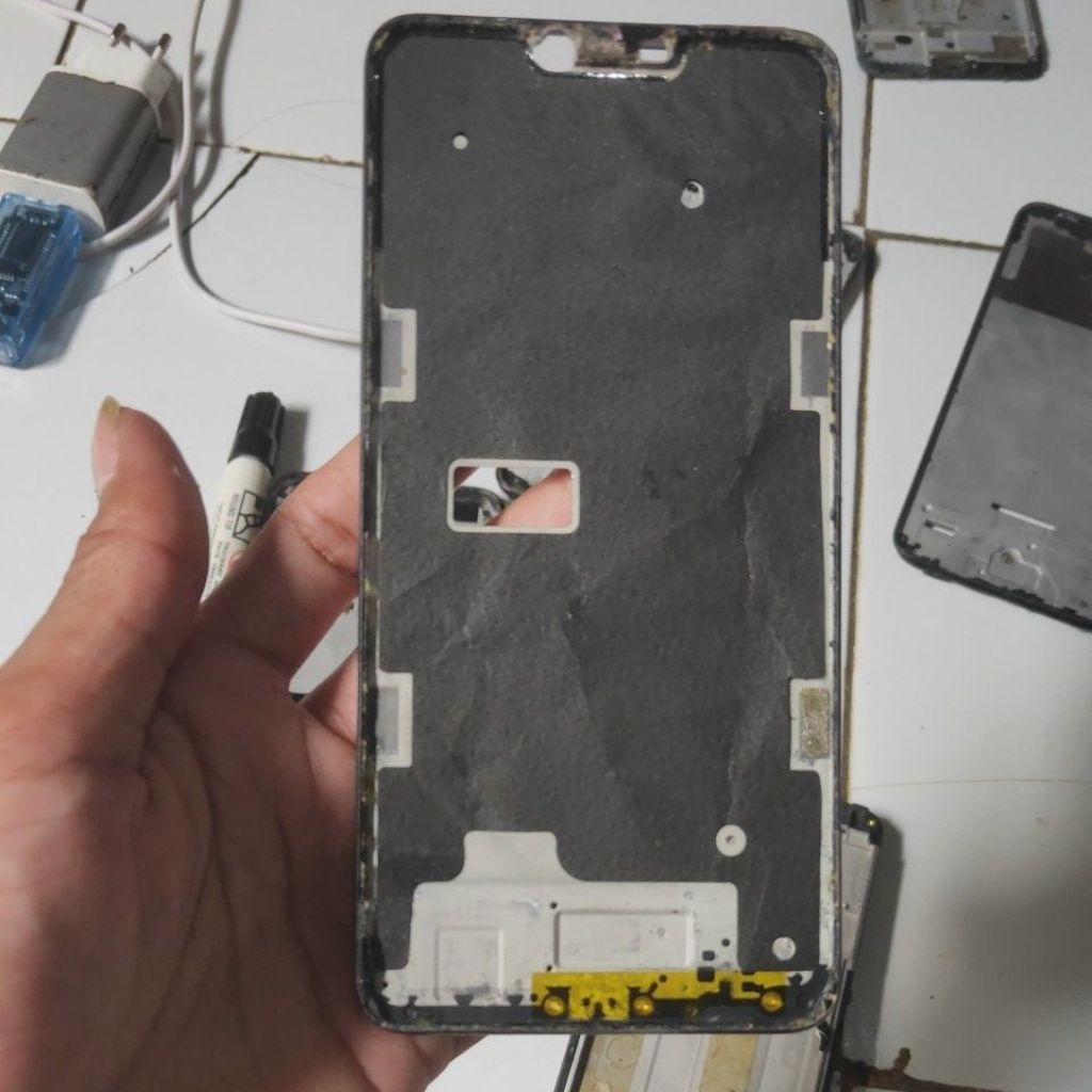 FREAM TATAKAN LCD OPPO A3S CPH 1853 ORI COPOTAN