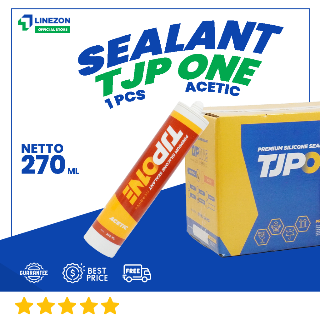 silicone sealant TJP TERMURAH / lem kaca aquarium / lem aluminium / silikon silen / sealant cokelat 