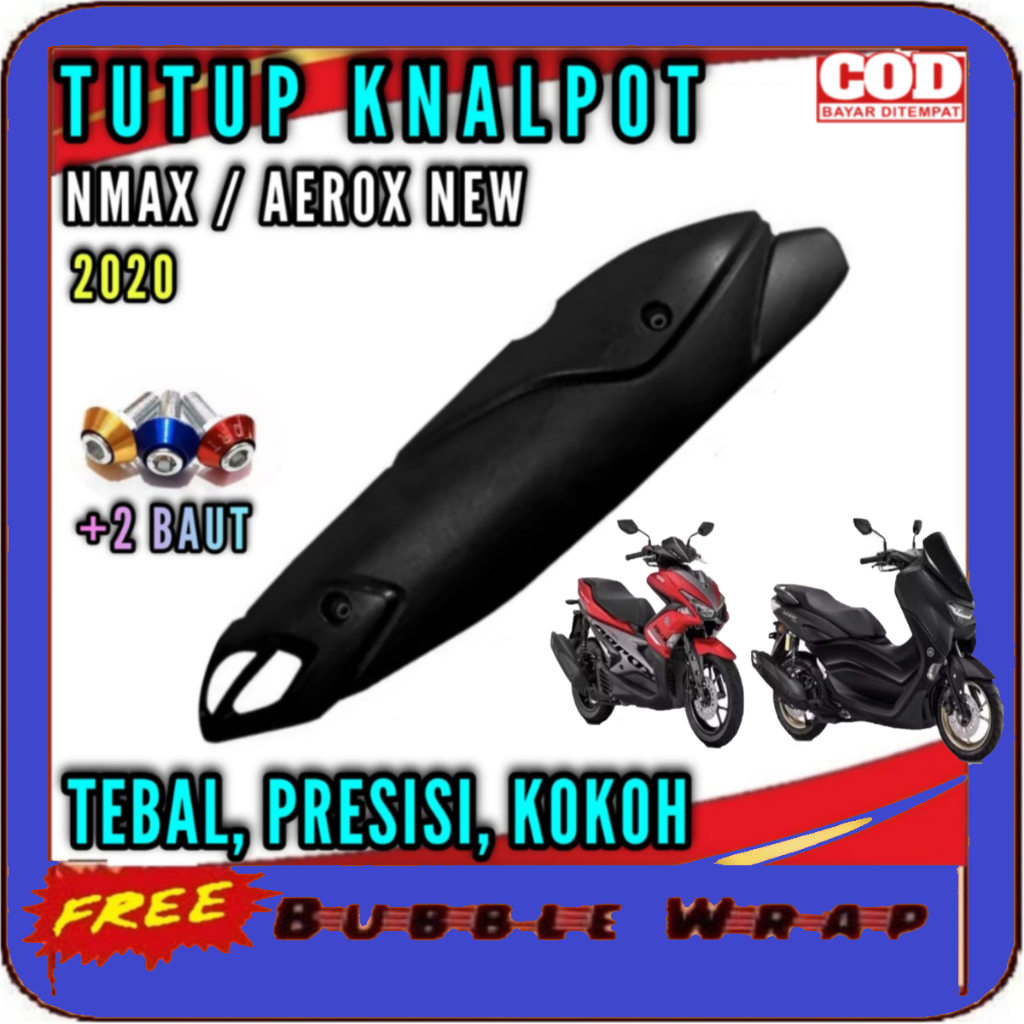 Cover Knalpot Nmax Aerox New 155 Connected Cover Tameng Knalpot Yamaha Nmax 2022