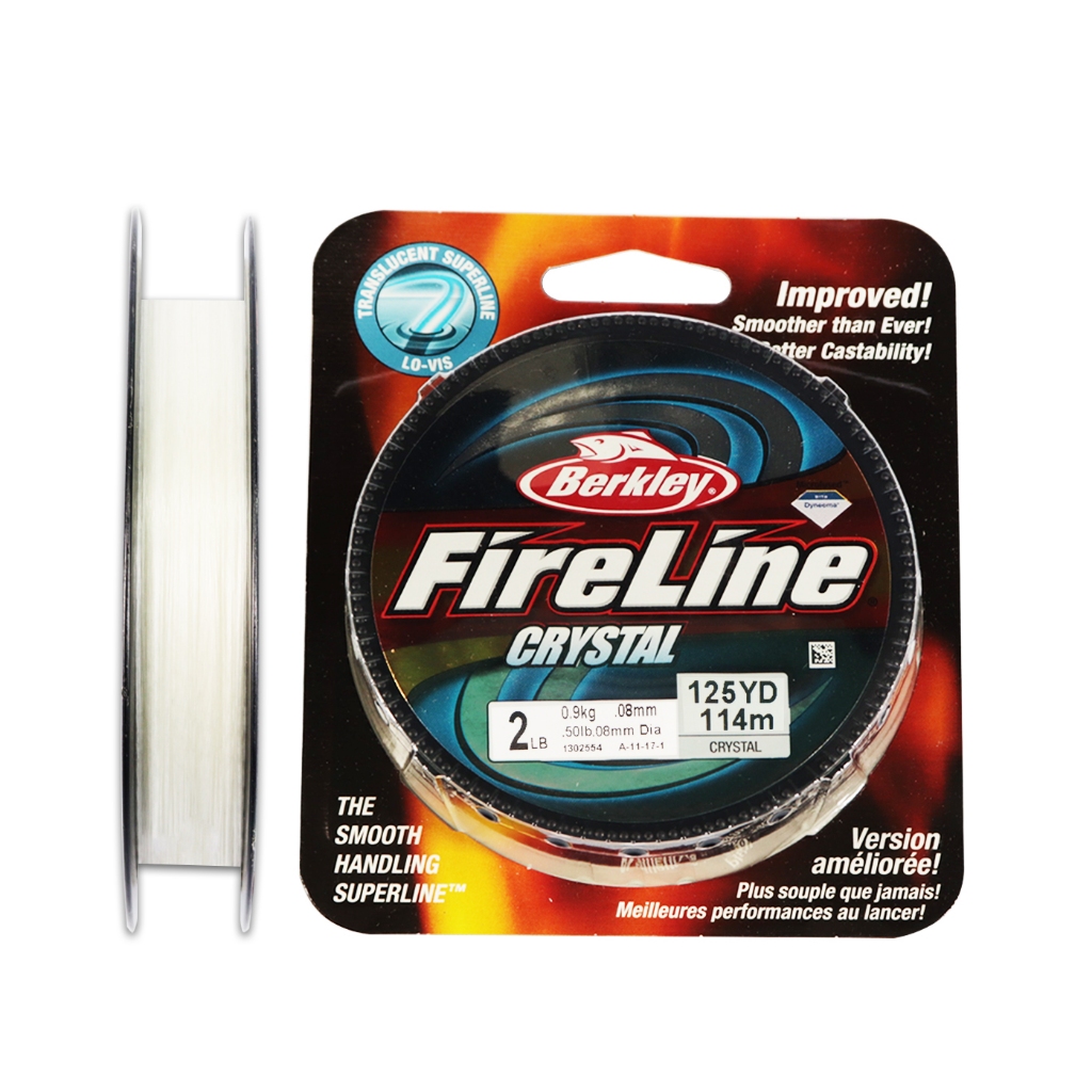 SENAR BERKLEY FIRELINE CRYSTAL 125YDS BFLFS CRYSTAL