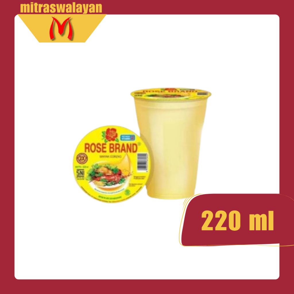 

Minyak Goreng Rose Brand Kemasan Gelas 220 ml