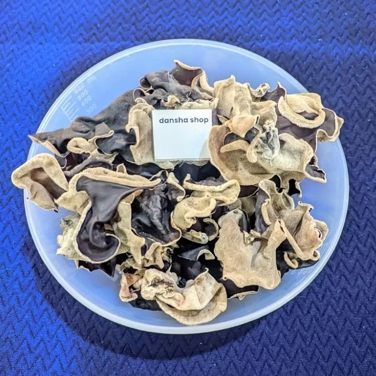 

Jamur Kuping Kering 1kg medium mix black ear mushroom fungus