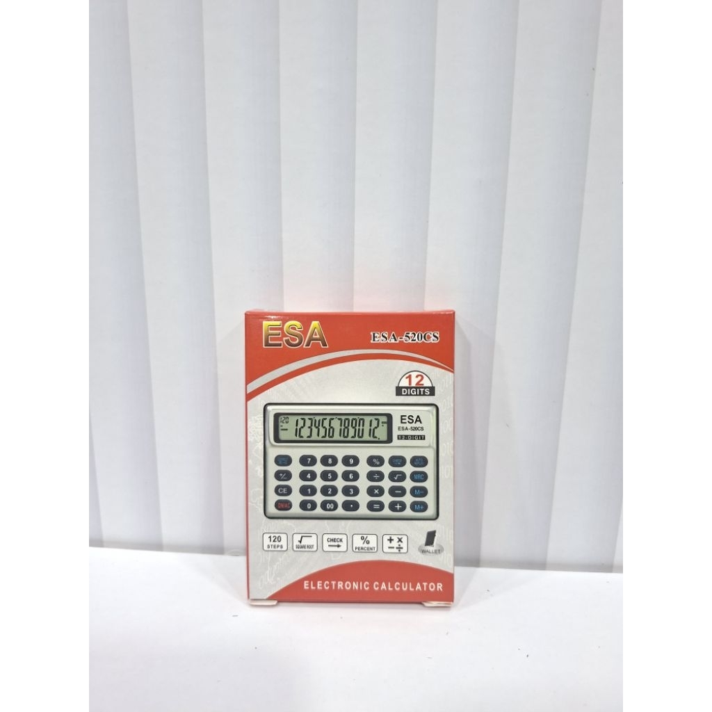 Kalkulator Calculator Saku Mini  ESA-520CS 12Digit