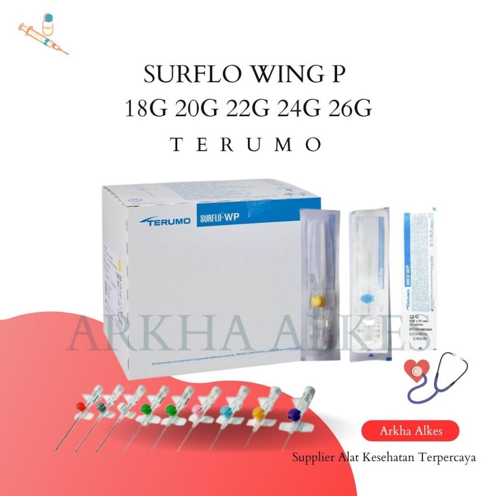 Surflo WP Terumo Surflo Wing Terumo No 18G 20G 22G 24G 26G Harga/pcs