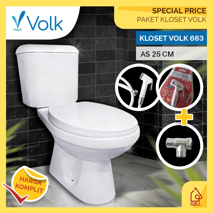 SET KLOSET DUDUK TRILLIUNWARE MARION KOMPLIT AS 22 CM KOMPLIT DUAL FLUSH SOFT CLOSING + JET SHOWER +