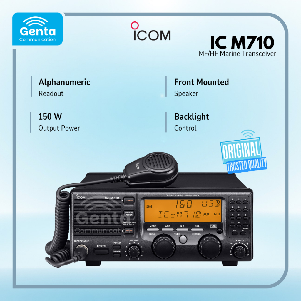 ICOM IC-M710 / IC M710 MF HF Marine Transceiver SSB ICOM IC M710 GARANSI BARU ORIGINAL TERMURAH