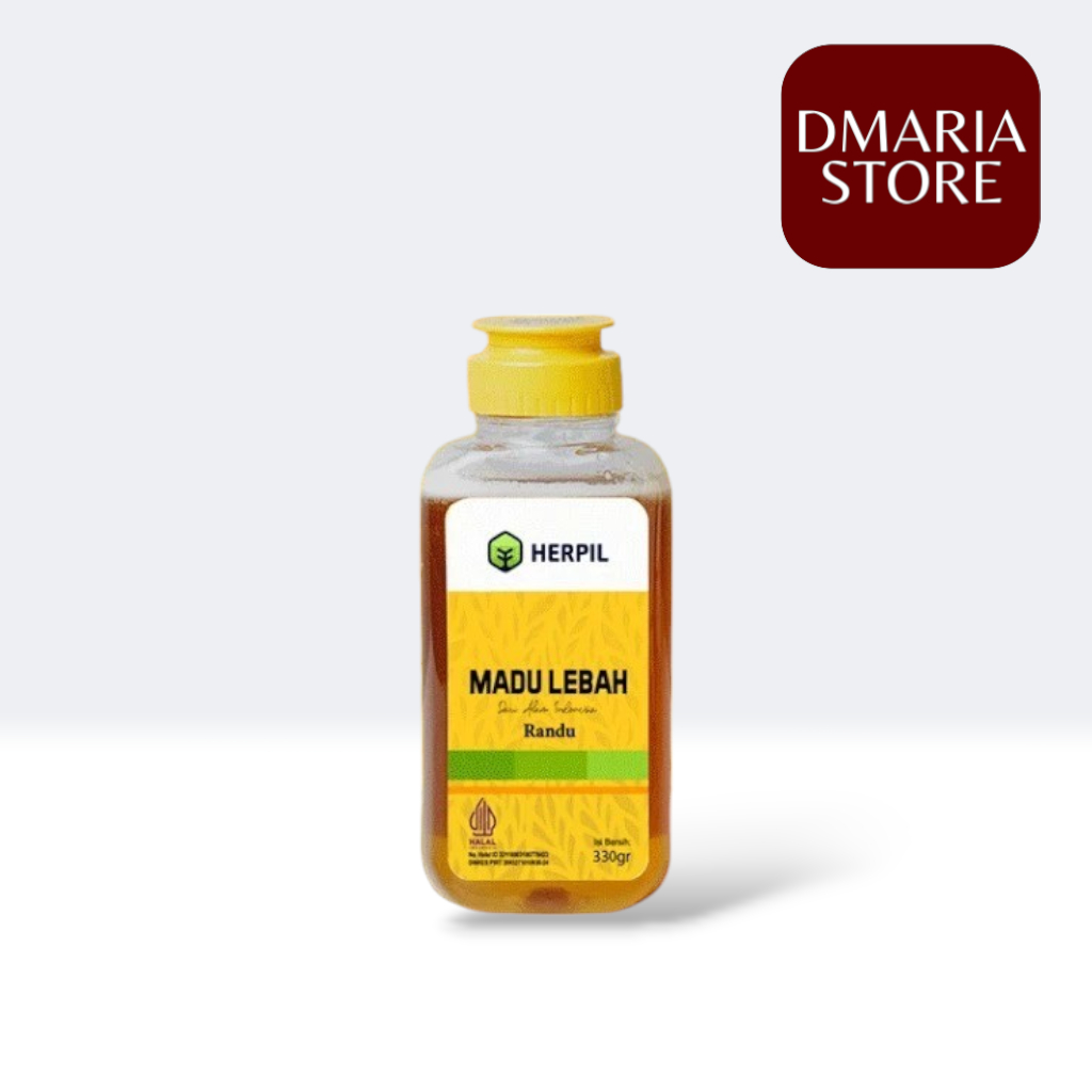 

HERPIL Madu Lebah 330g, Madu Murni Fresh Nektar Multiflora 100% Dikemas di Peternakan, Sumber Energy