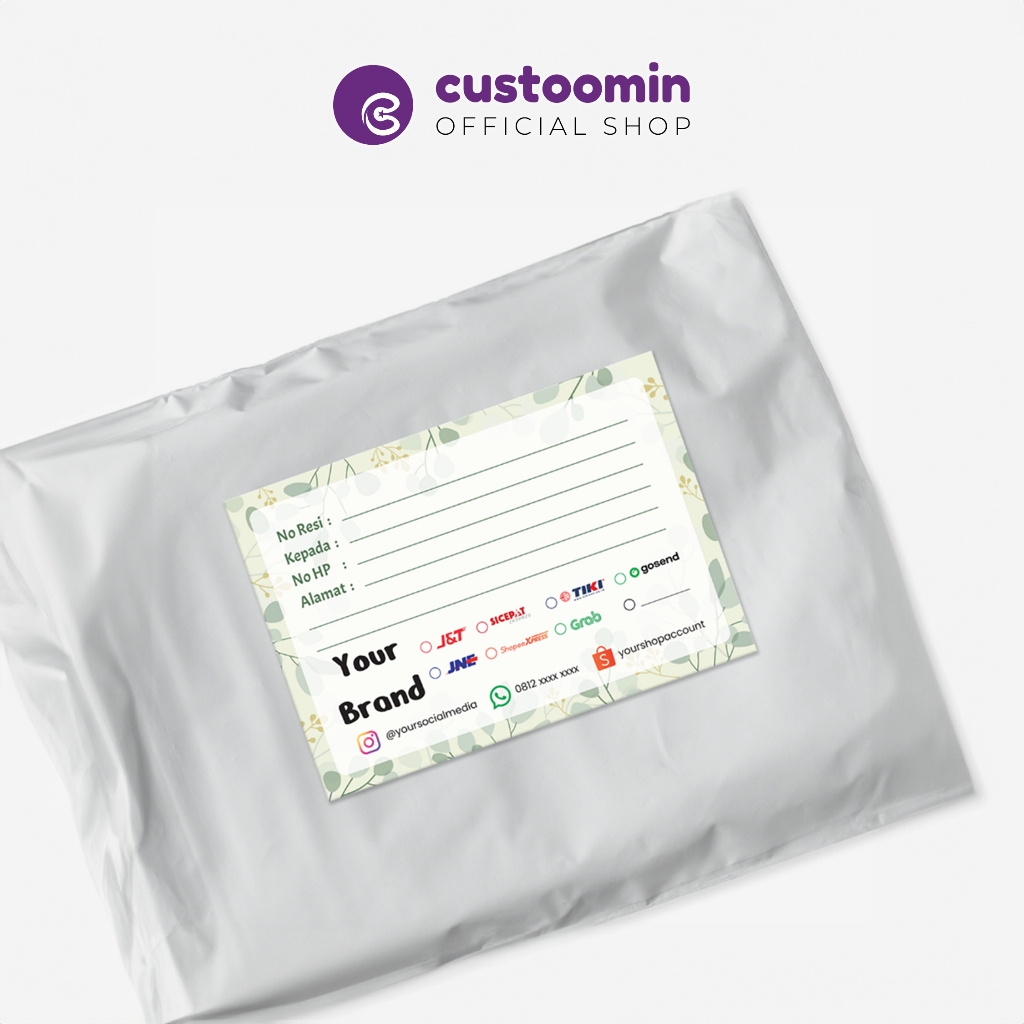 

Sticker Resi Pengiriman Custom - Label Kirim Olshop - Custom