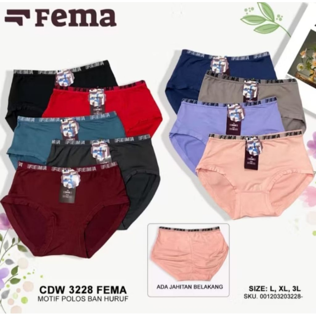 1Lusin CD Wanita FEMA Model Huruf kode3228 CDW FEMA