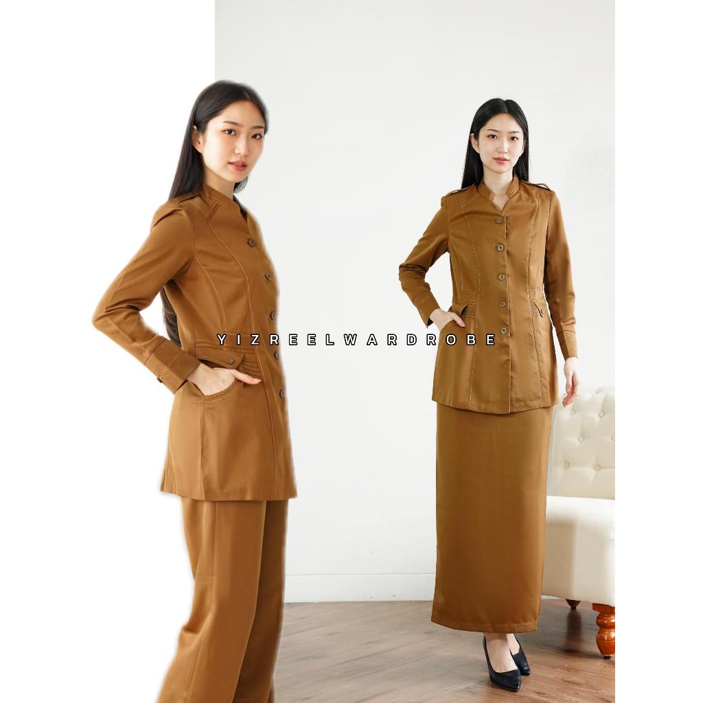 Blazer Wanita / Seragam PNS / Baju Dinas Pemda / Baju PNS Wanita / Baju ASN / Baju Guru Wanita - 700