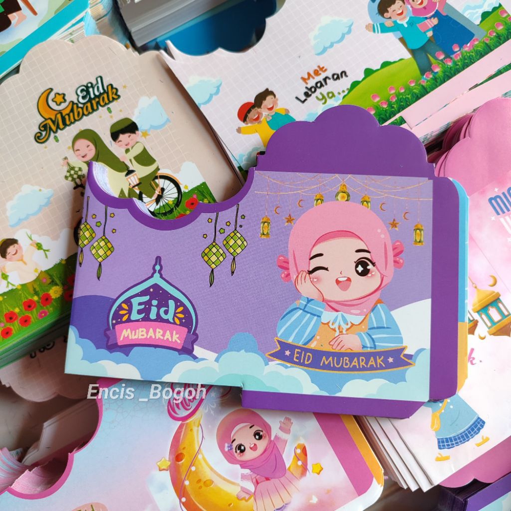 

[100 lembar] Amplop lebaran MEDIUM UNIK bisa pilih motif