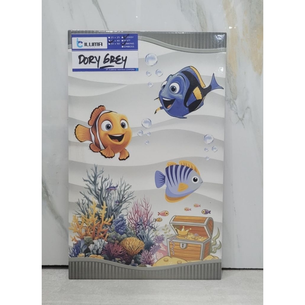 Keramik Dinding Kamar Mandi 25x40 Glosy