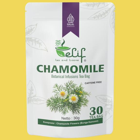 

ELIF TEA AND TISANE Chamomile Tea | Teh Bunga Camomile | Teh Insomnia Asam Lambung | 30 Tea Bag
