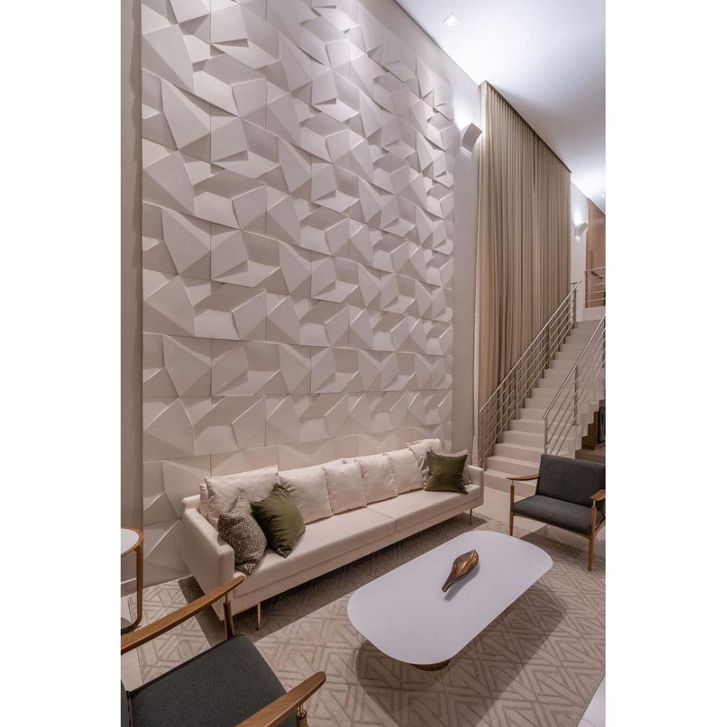 wall panel beton walpaper dinding 3d 50x50