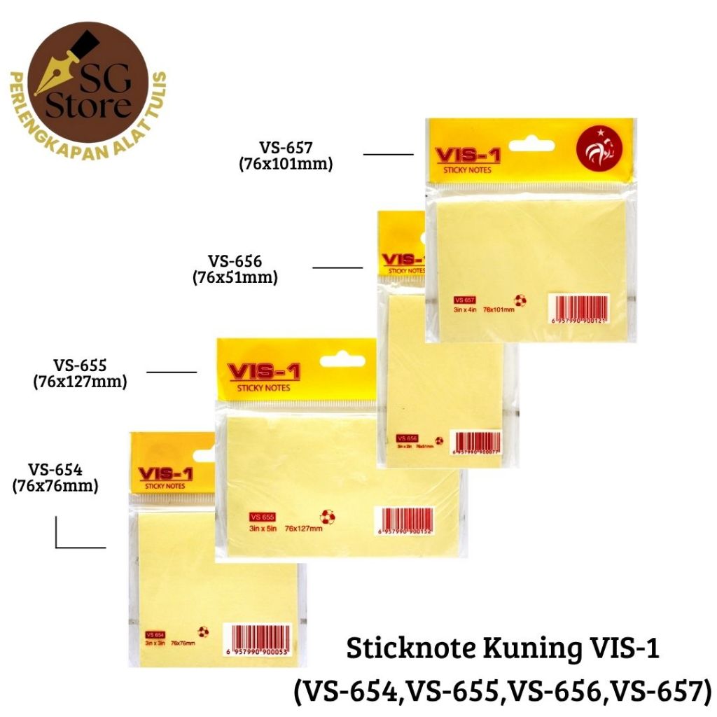 

Stick Note 1 Warna (Kuning) / Sticknote