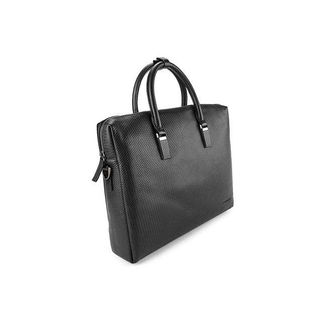 Tas Leather Laptop Hush Puppies - Frank Document Bag In Black