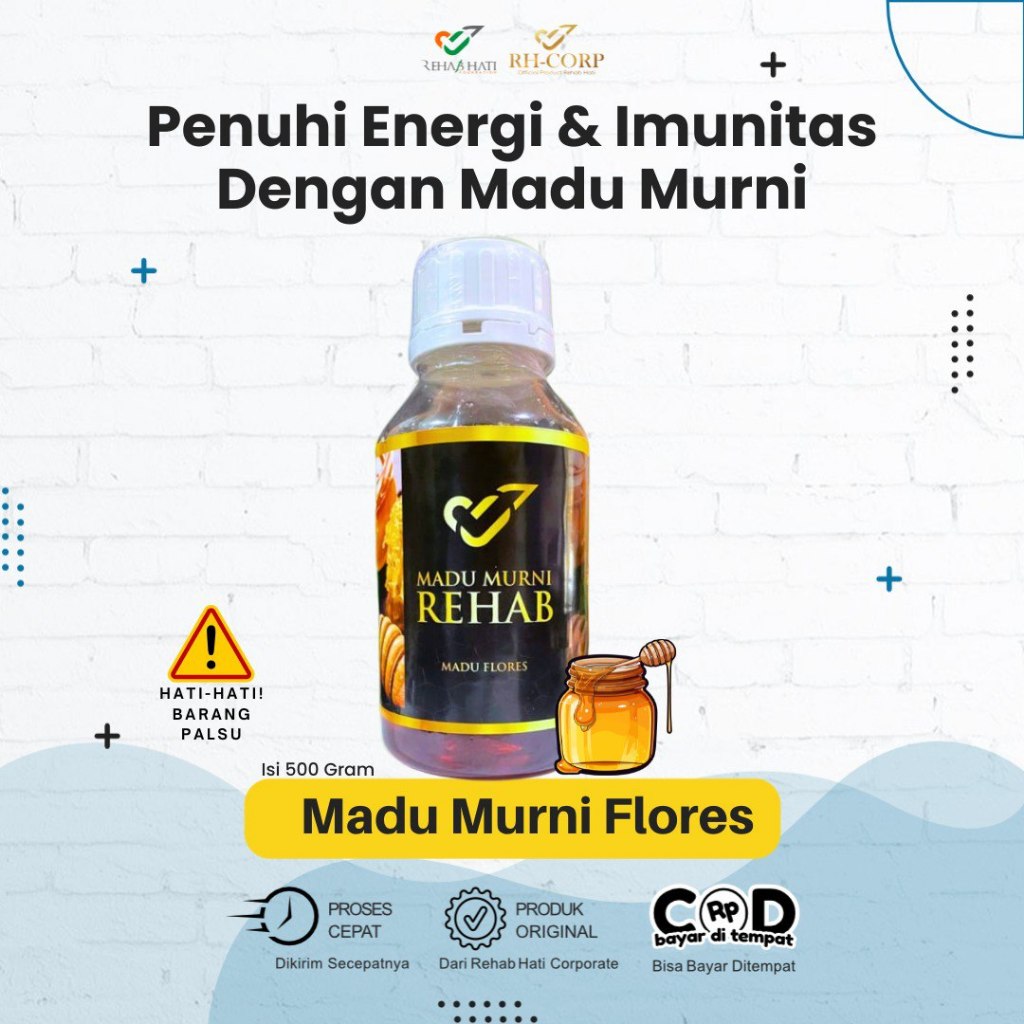 

RHCORP Madu Floress (500gr) - Madu Murni Rehab Asli Hutan Flores Original - Madu Lokal Kualitas Terbaik (500gr)