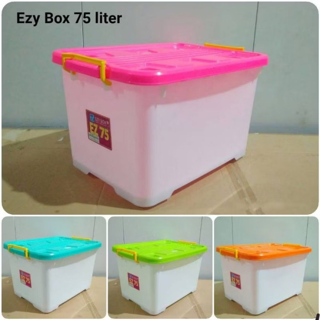 EZY BOX PENYIMPANAN 10, 15,25, 35, 45, 52,75, 82, 130,150 LITER