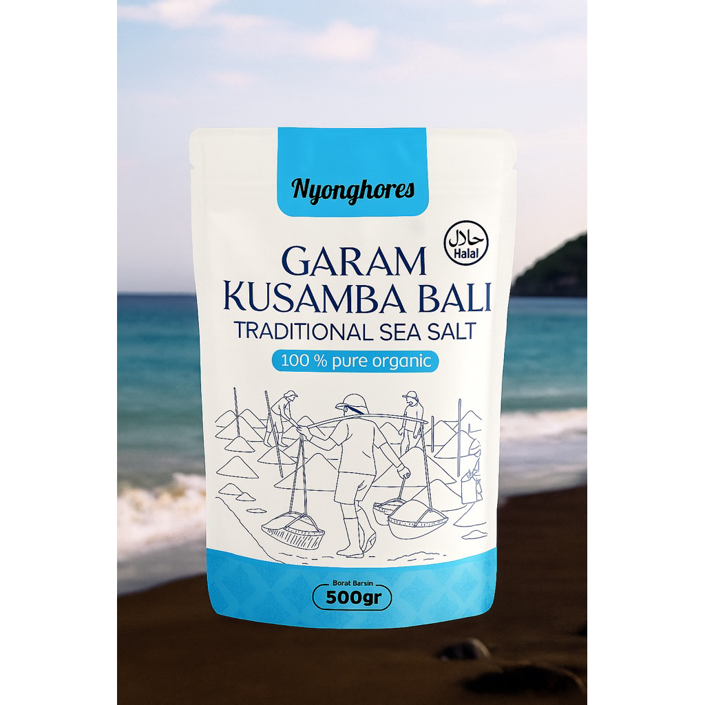 

[500gr]Garam Laut Kusamba Seasalt Organik Seasalt Laut Bali Murni Natural Alami Local