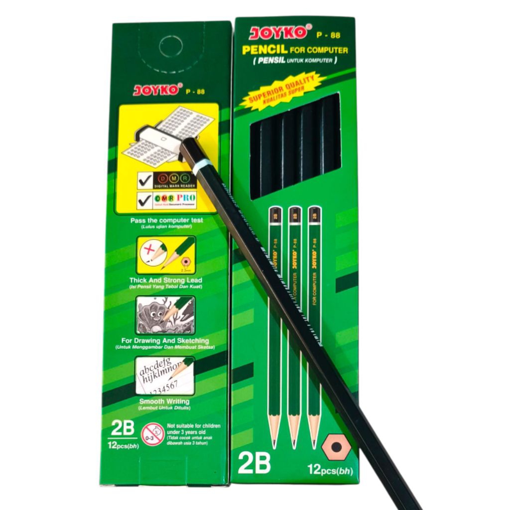 

pensil 2B joyko P-88 1 box 12 pcs