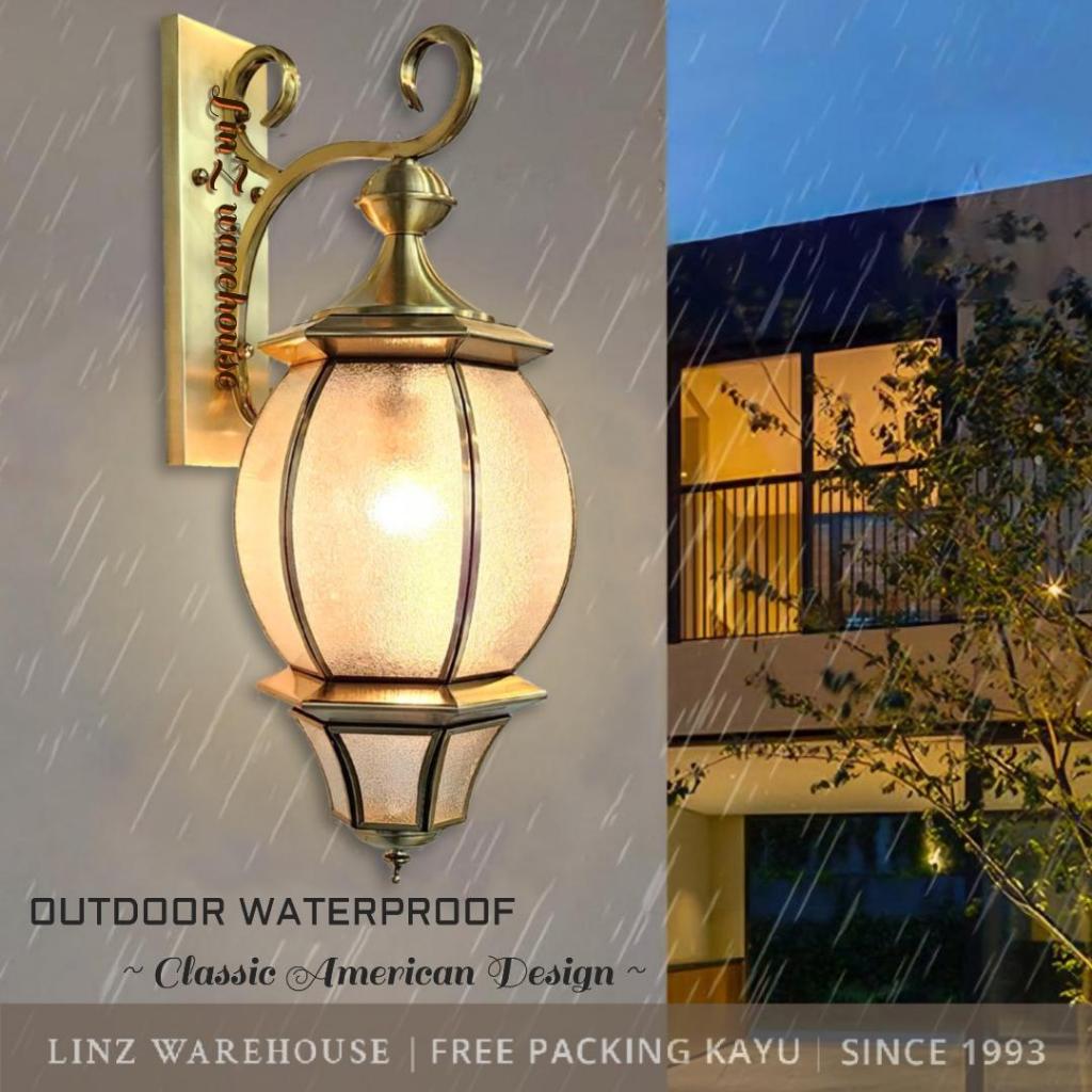 Lampu dinding CLASSIC AMERICAN OUTDOOR WATERPROOF SERIES 17 wall lamp