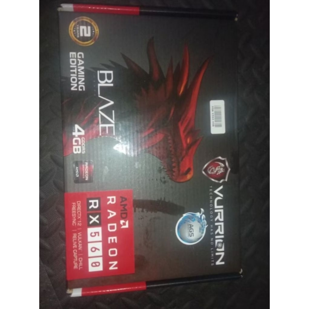 vga vurrion rx 560 4GB gddr5 second