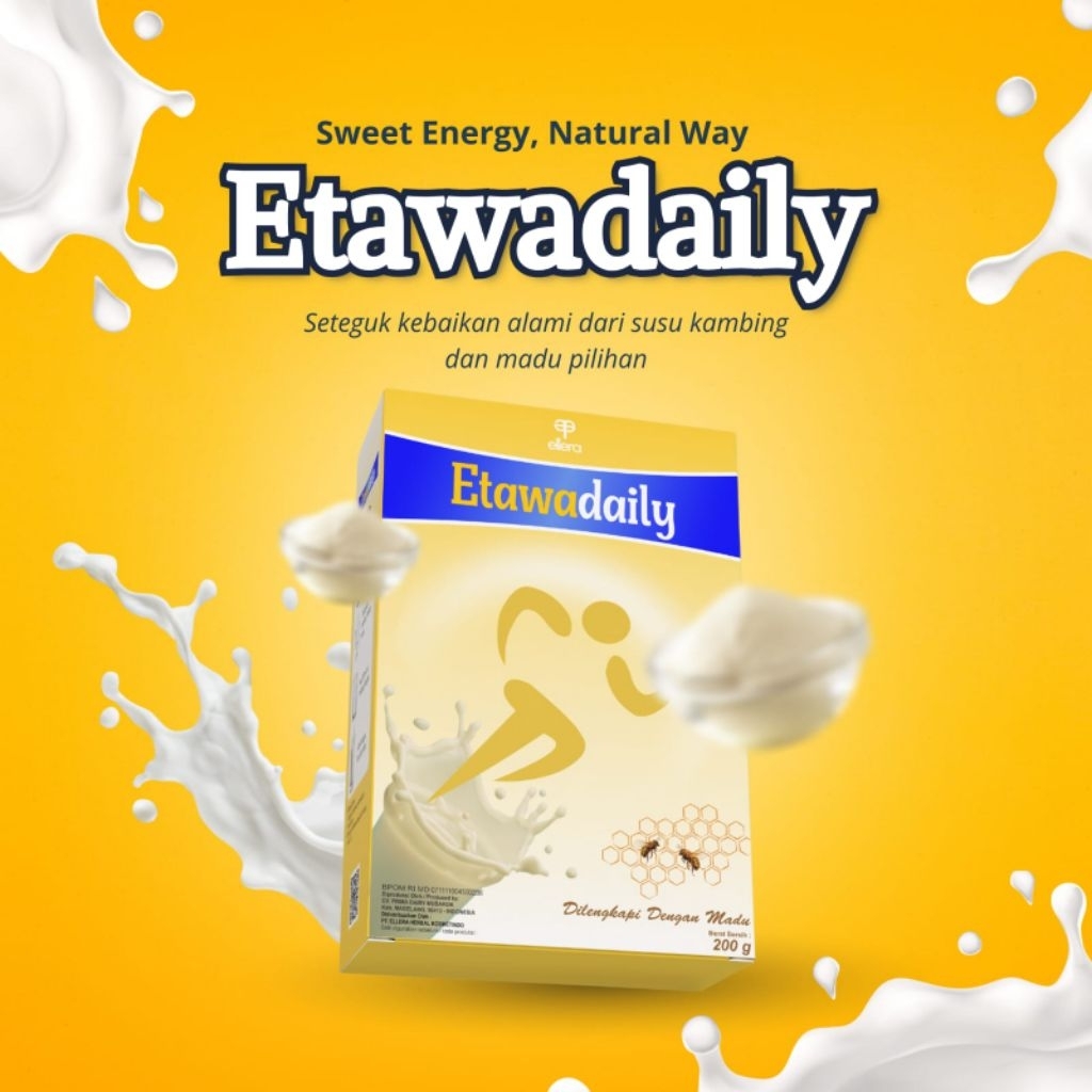 

Etawadaily Susu Etawa Premium dengan Madu 200gr Susu Kambing Etawa 200gr