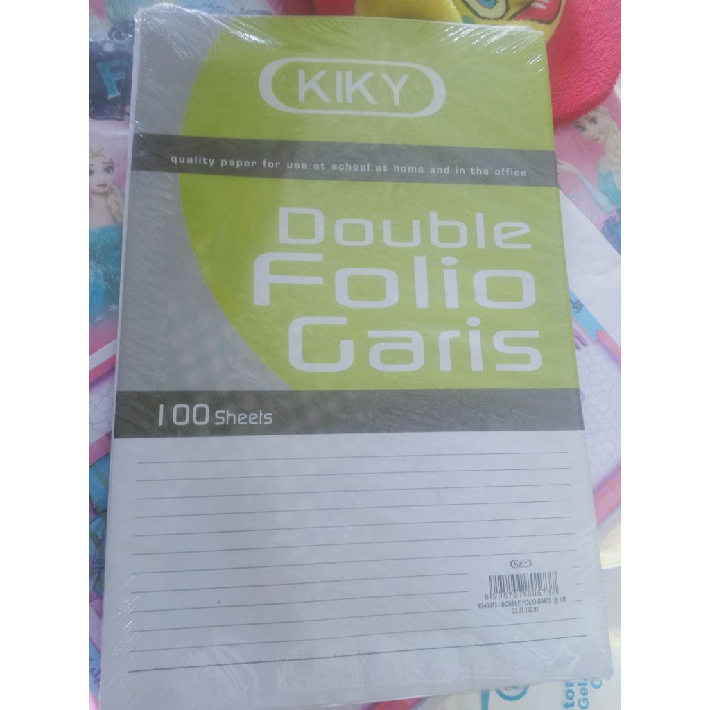 

Double folio, harga untuk 3 lembar