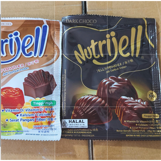 

Nutrijell Coklat dan Dark Choco (BESAR) bubuk Jelly Nutrijel