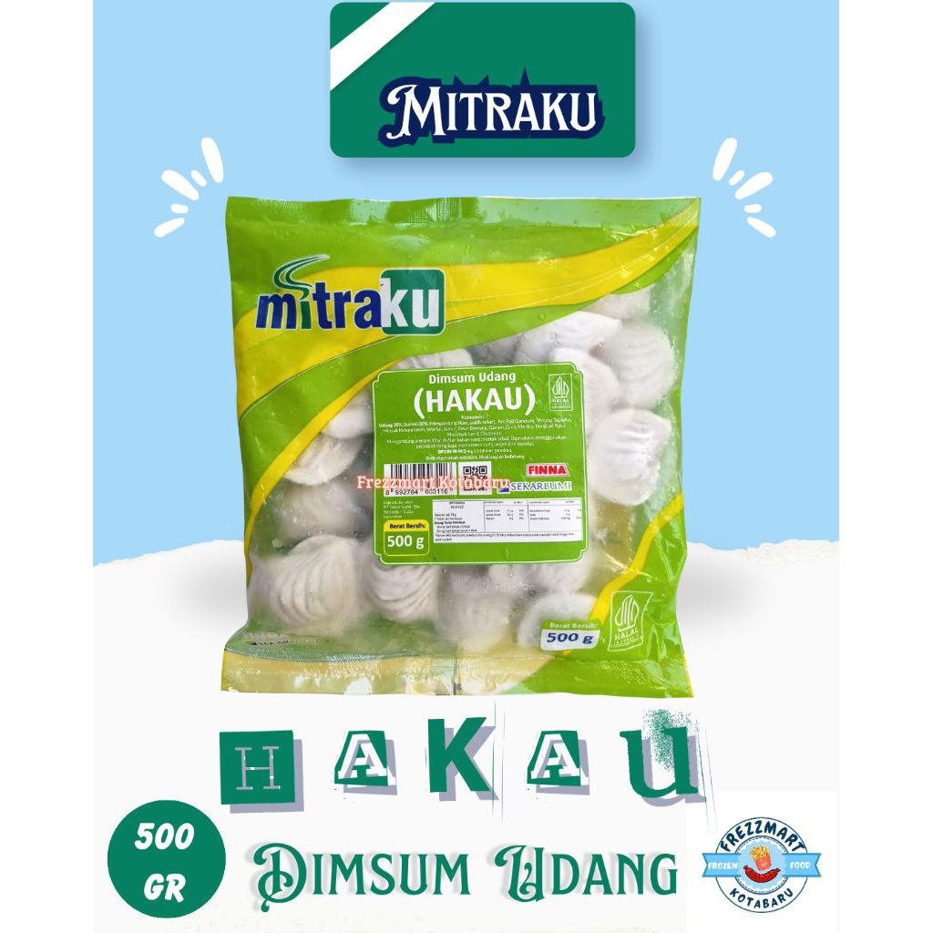 

Mitraku Hakau Dimsum Udang 500 GR Frozen Food Frezzmart Kotabaru