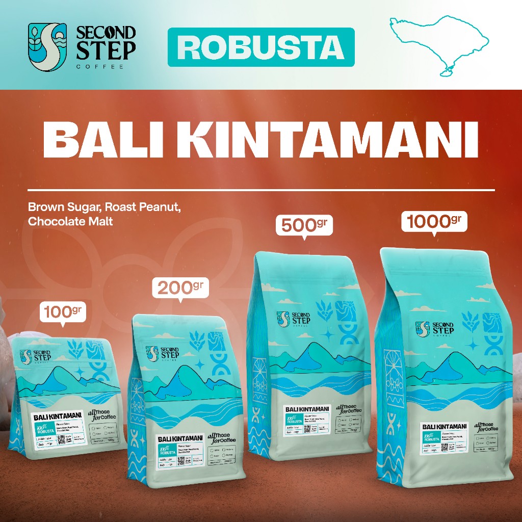 

Kopi Robusta Bali Kintamani Coffee Espresso Roasted Beans Biji Bubuk
