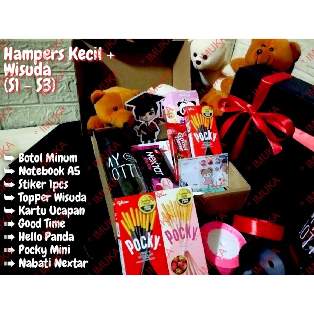 

Hampers Kecil+ 2 Wisuda (S1 - S3)