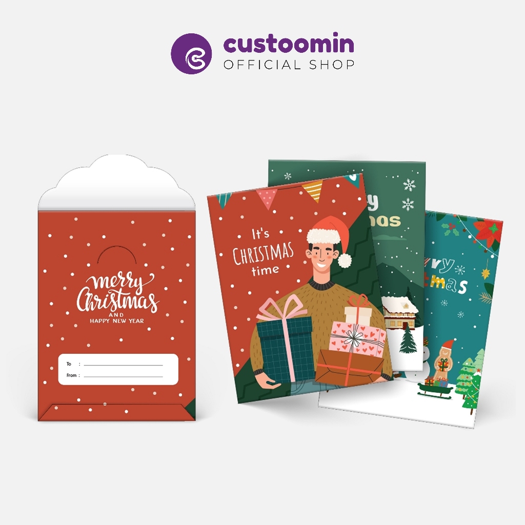 

Amplop Edisi Christmas - Ukuran M 7,5x10 cm - [1 Pack Isi 6 pcs] - Custoom.in
