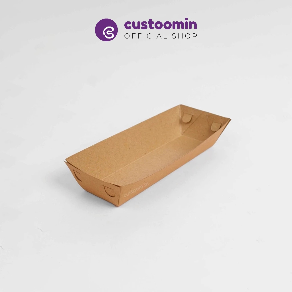 

18550 Tray Panjang (Ukuran 18,5x5x4 cm) - Tray Sosis -Alas Sosis -Tatakan Sosis Bakar -Food Packaging