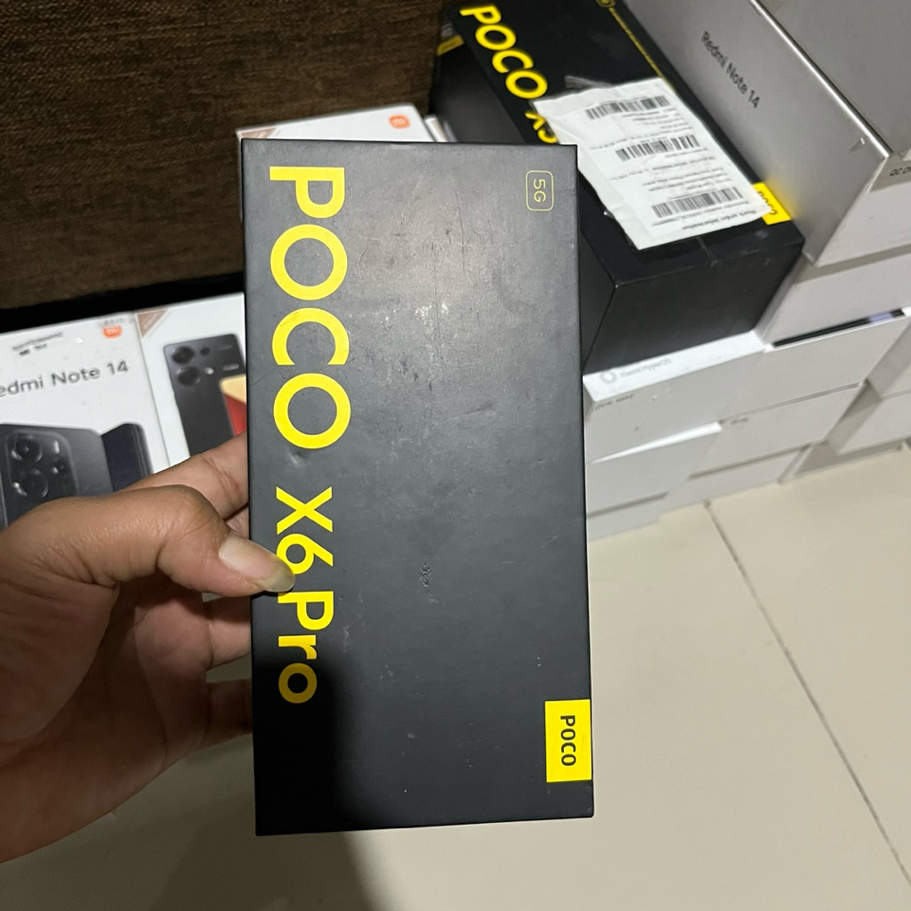 Dus book box xiaomi poco X6 pro original copotan bekas ga ada hp nya
