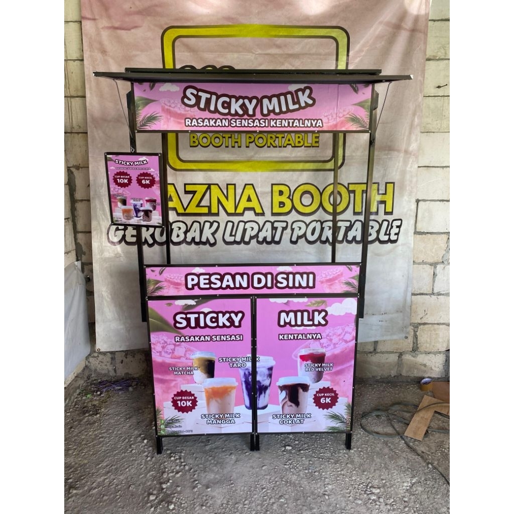 Gerobak Lipat Tengah Both Portable Praktis Bahan Premium