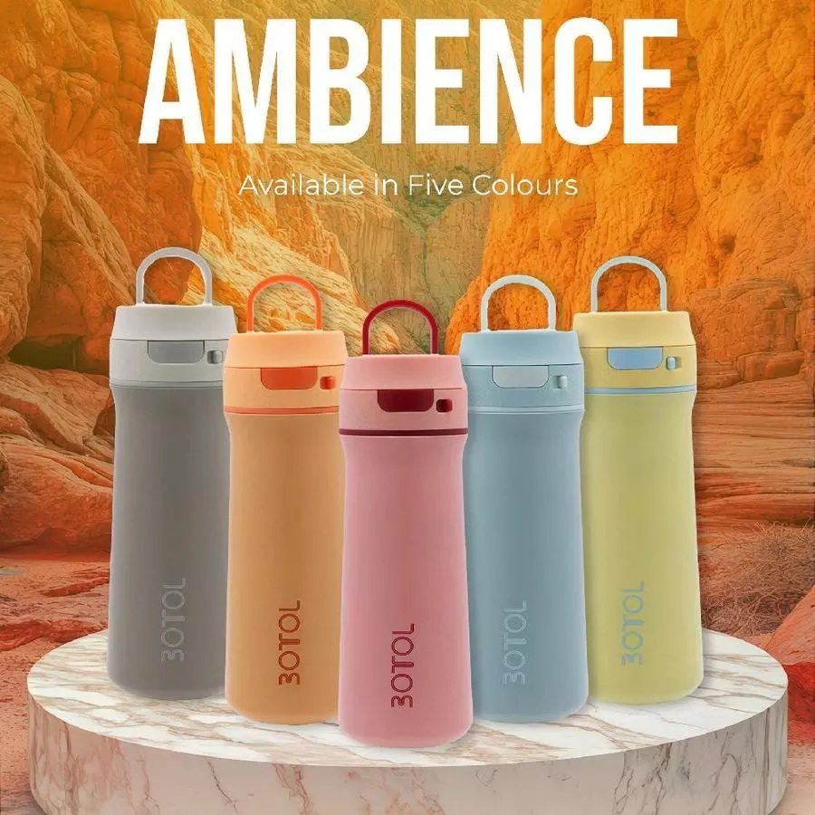 Termos Botol Minum Stainless Vacuum 3otol Amibience 550ml / Botol Minum Stainless 3otol Botol Ambien