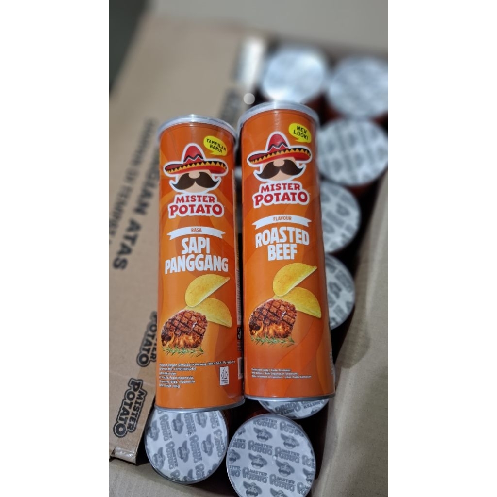 

Mister Potato 106gr Roasted Beef 1 dus isi 24 DUSAN