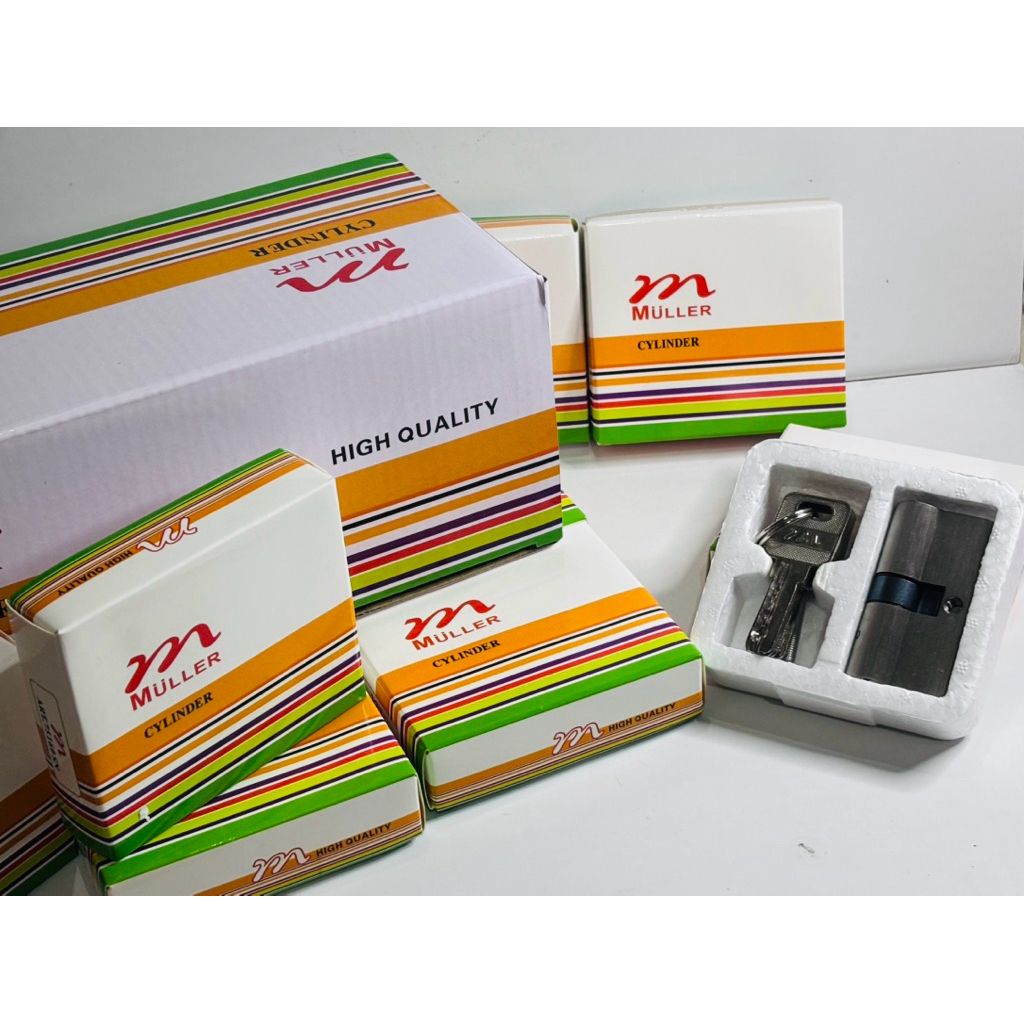 SILINDER Kunci Pintu Rumah [Besar] MULLER 60mm x 32mm Cylinder Kunci Pintu