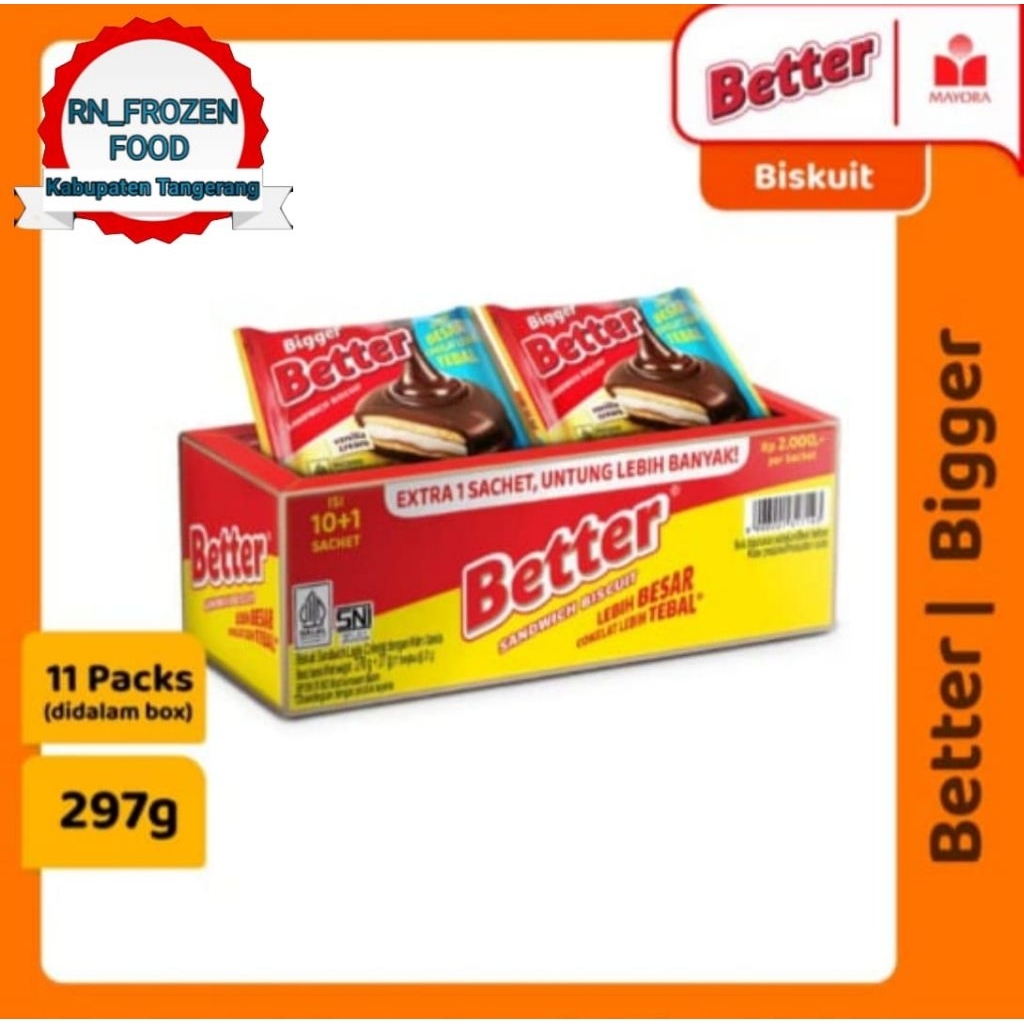 

BISKUIT BETTER BIGGER 297gr | 1 BOX ISI 11's