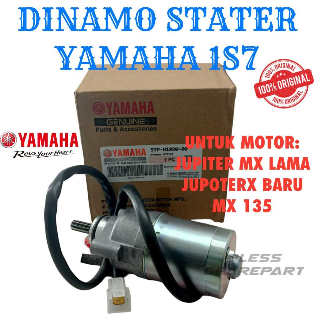 DINAMO STATER YAMAHA 1S7 ASLI ORIGINAL MOTOR YAMAHA JUPITER MX 135 OLD/LAMA ,JUPITER MX 135 NEW
