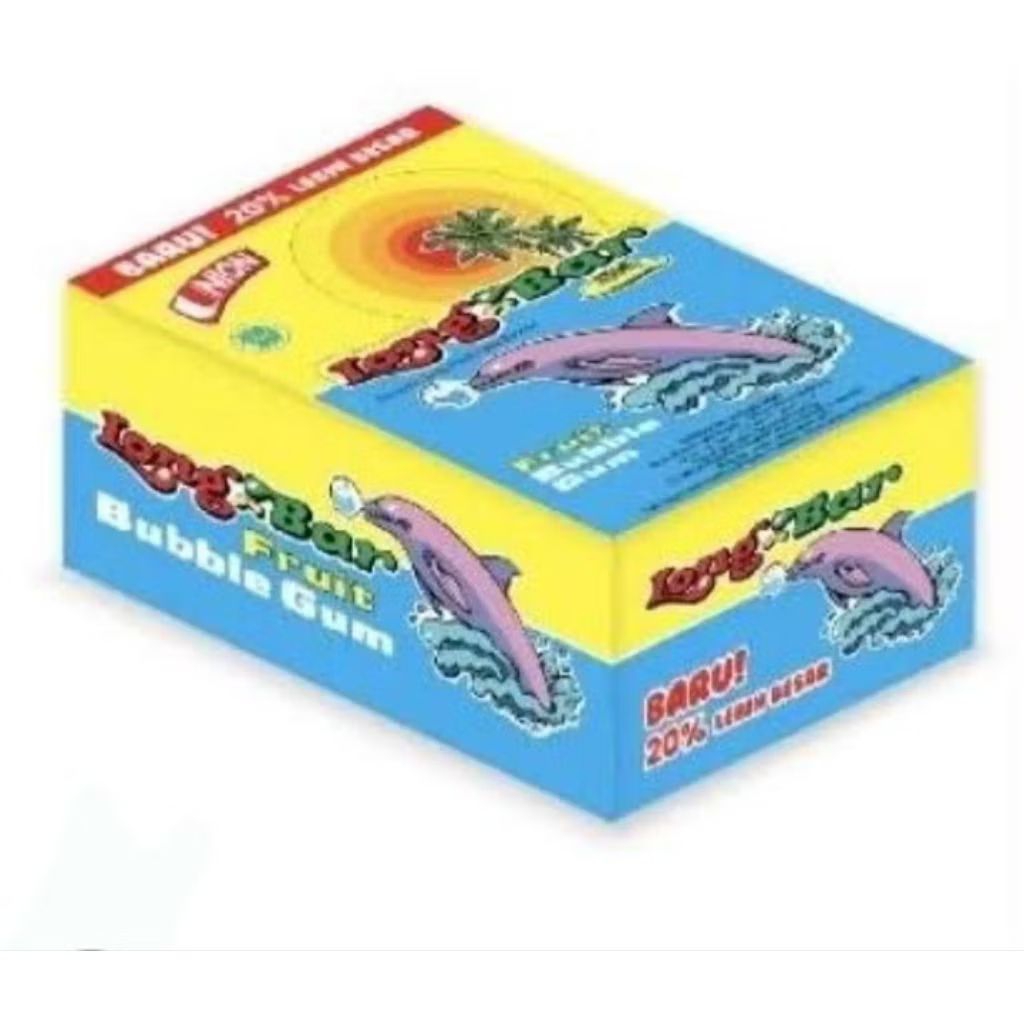 

Termurah! Permen Karet Long Bar Strawberry /Long-Bar Bubble Gum / Permen Jadul / Permen Karet/Permen Karet Long Bar Stroberi Dus 480 gram -LongBar Strawberry Bubble Gum