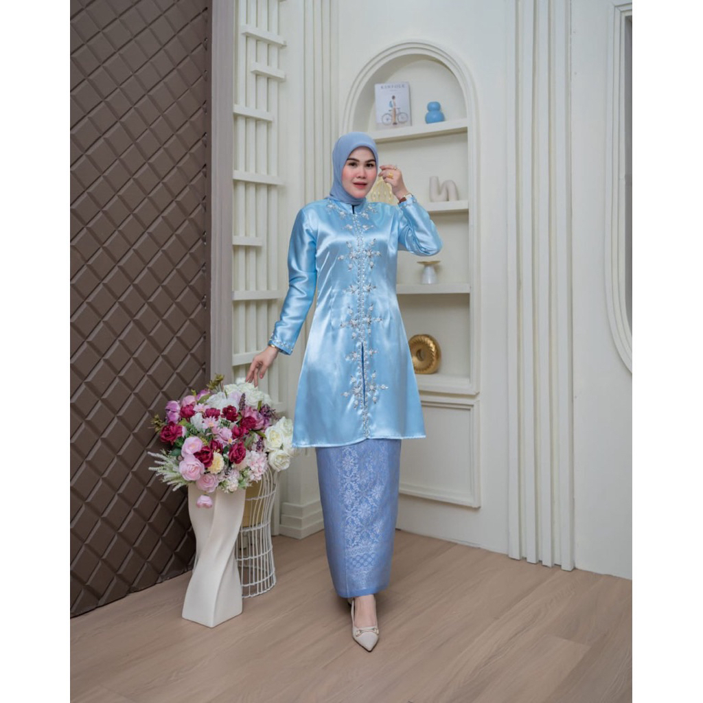 Baju Kebaya Wanita Simer Payet - Baju Kebaya kurung Wanita Terlaris - Kebaya Terbaru - Kebaya Modern