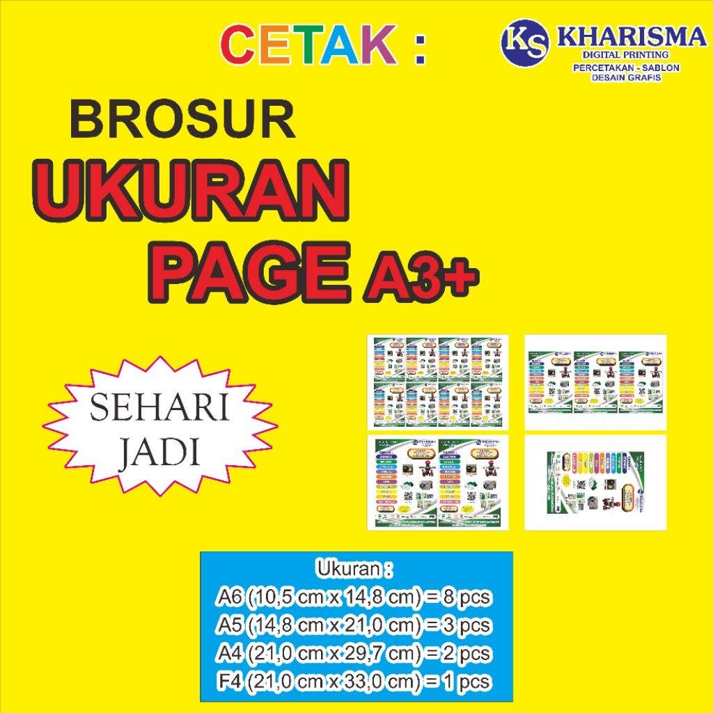 Cetak dalam 1 lembar A3+ | Brosur | Murah Dan Berkualitas