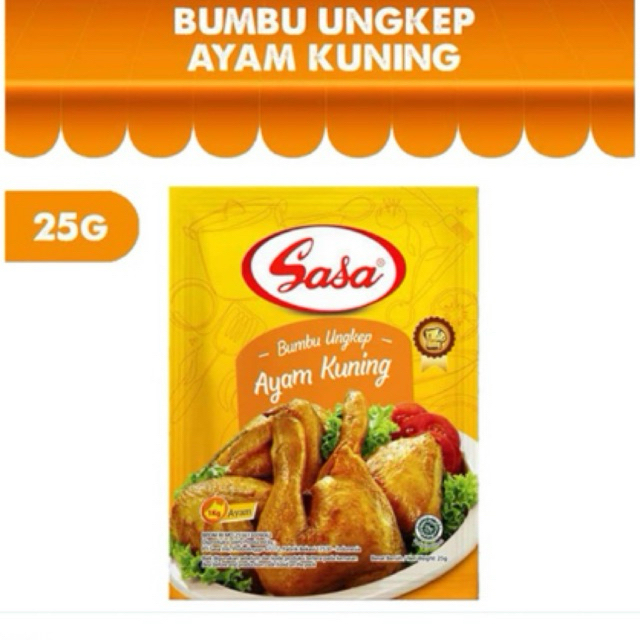 

Sasa Bumbu Ungkep Ayam Kuning 25gr