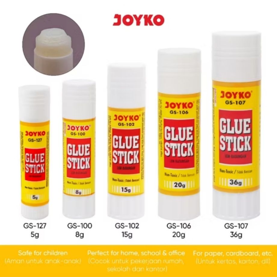 

Joyko Lem Kertas Batang Glue Stick GS-100~127 Stik