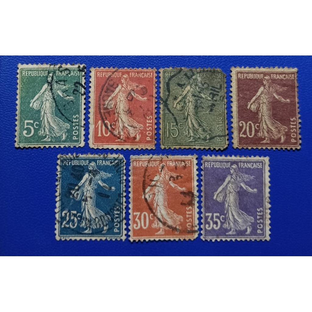 

Prangko Lawas LN Francaise 7 Keping Clasik